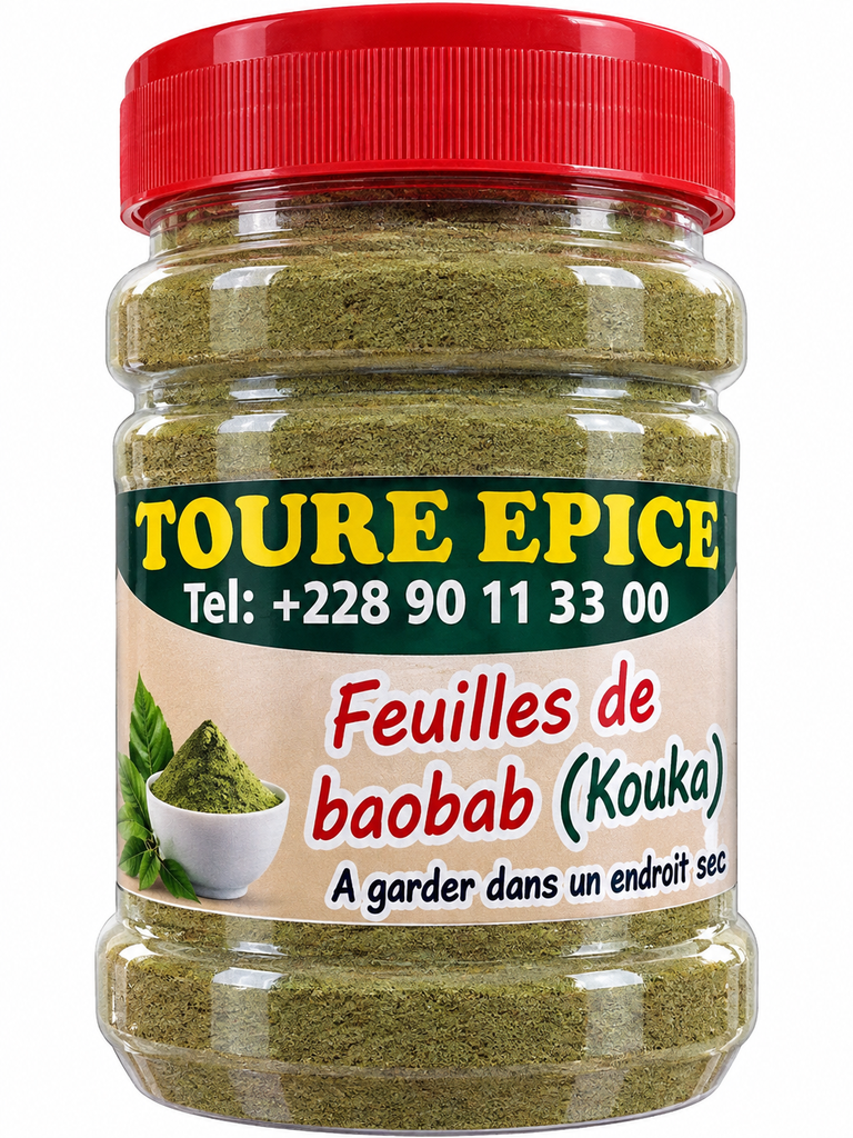 Poudre de feuille de baobab de 2000 F